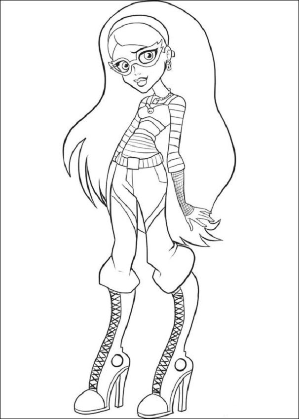 GHOULIA YELPS para colorear monster high