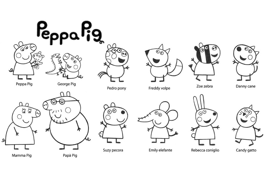Dibujos Peppa Pig Para Imprimir Y Colorear Dibujos Para Colorear
