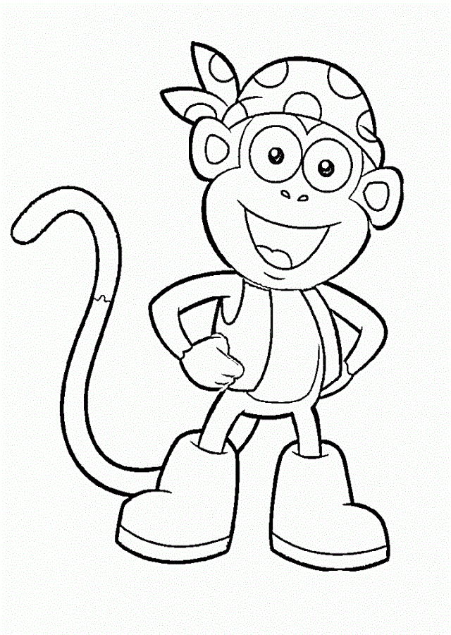 El mono Botas es el personaje más divertido de la serie y siempre quiere ayudar mucho a Dora para llegar a los lugares. Botas siempre recuerda a Dora la exploradora que debe usar el Mapa cuando no saben a donde ir. Cuando aparece Swiper el Zorro, Botas está atento para avisar a Dora.