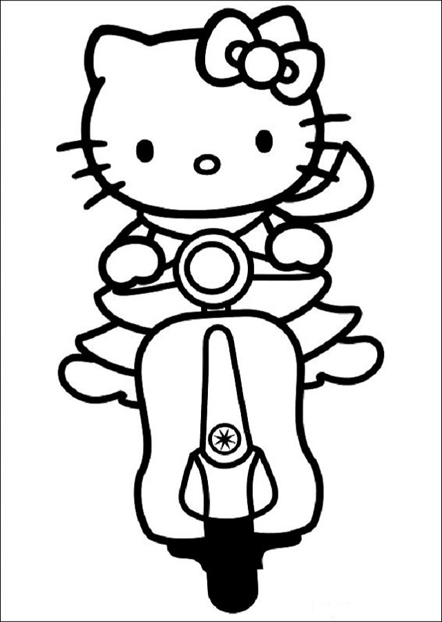 Hello Kitty Dibujos Para Colorear