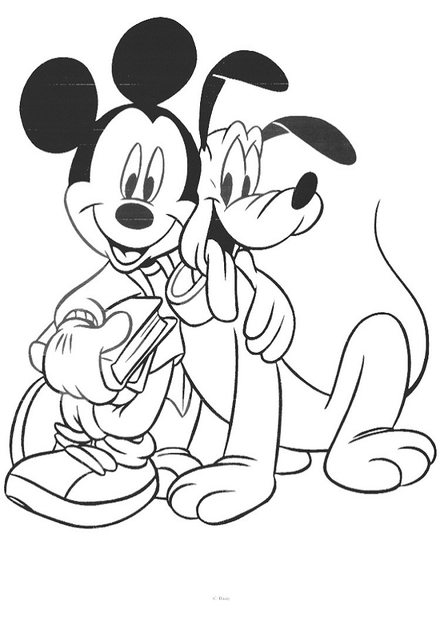 Dibujos De Mickey Minnie Pato Donald Dibujosparacolorear Eu