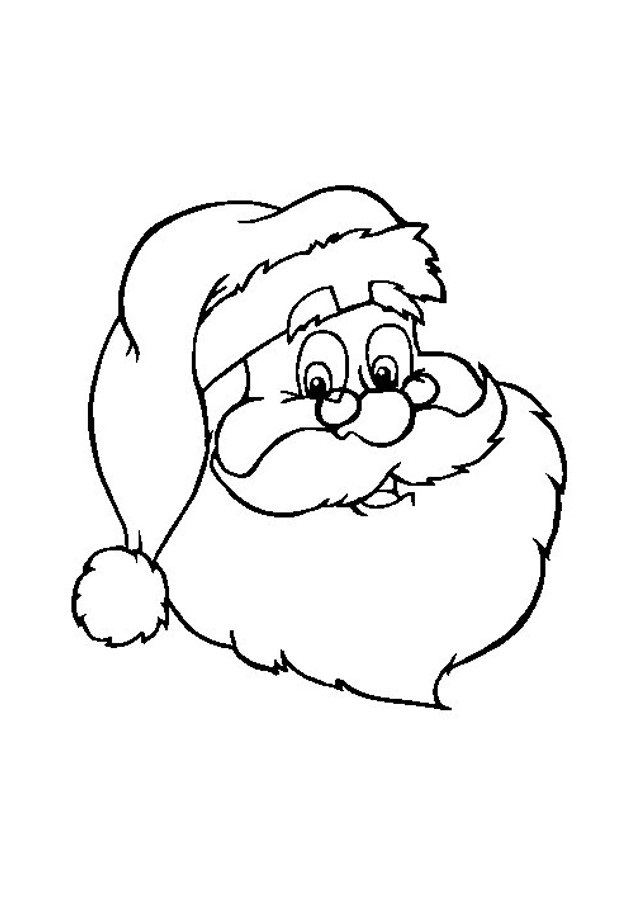 💠 Dibujos de Papa Noel - Dibujosparacolorear.eu