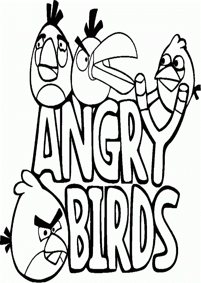 pajaros angry birds para colorear