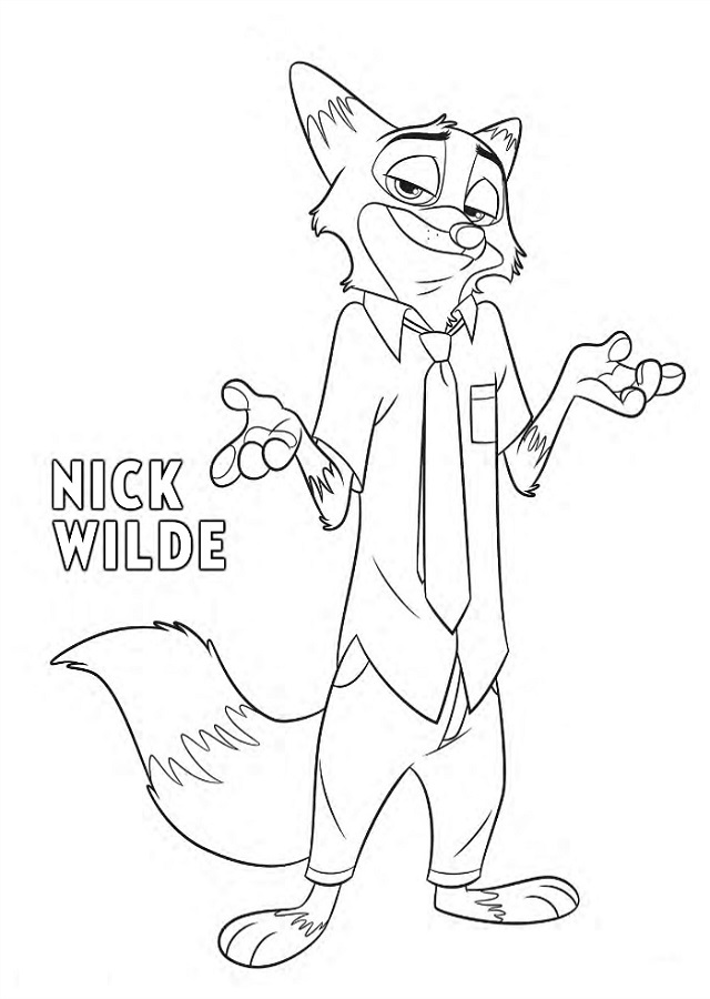 Nick es un astuto zorro charlatán y estafador que está huyendo cuando se encuentra con Juddy Hopps y que descubrirán que pueden llega a ser amigos.