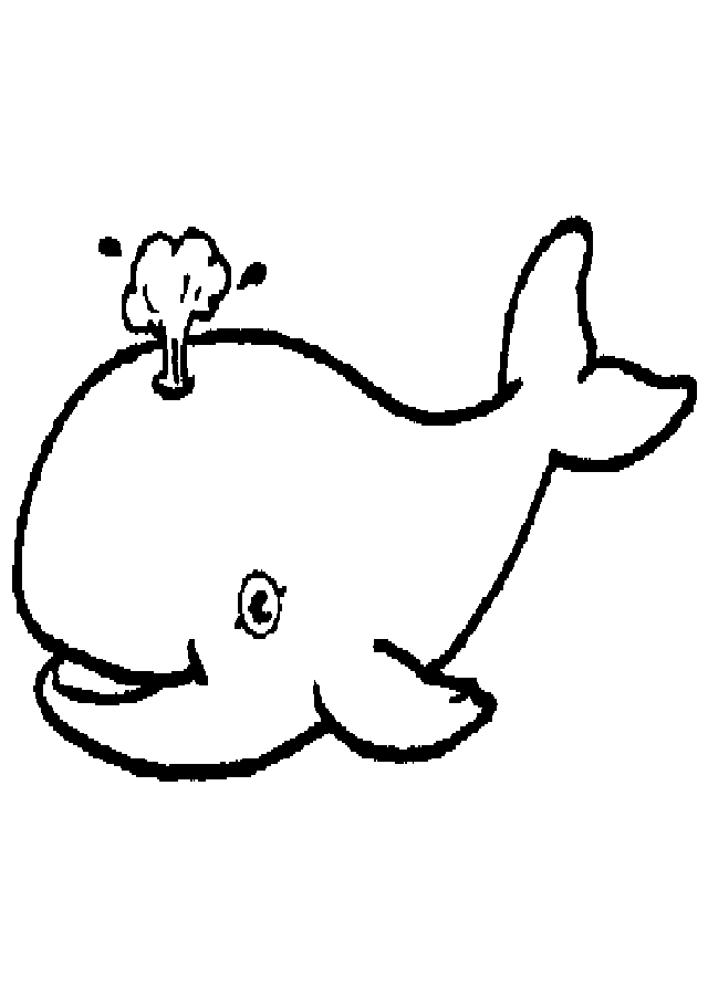 ▷ Ballenas para colorear 