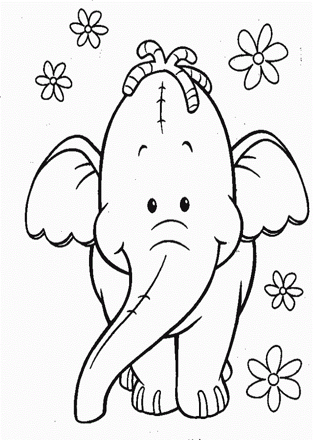 elefantes para colorear  dibujosparacoloreareu