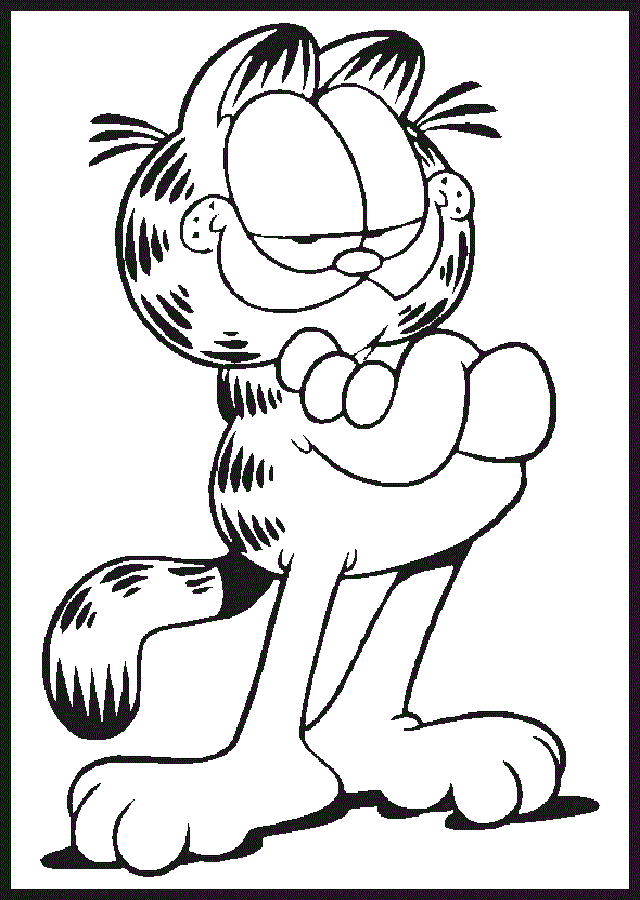 💠 Dibujos de Garfield para colorear 