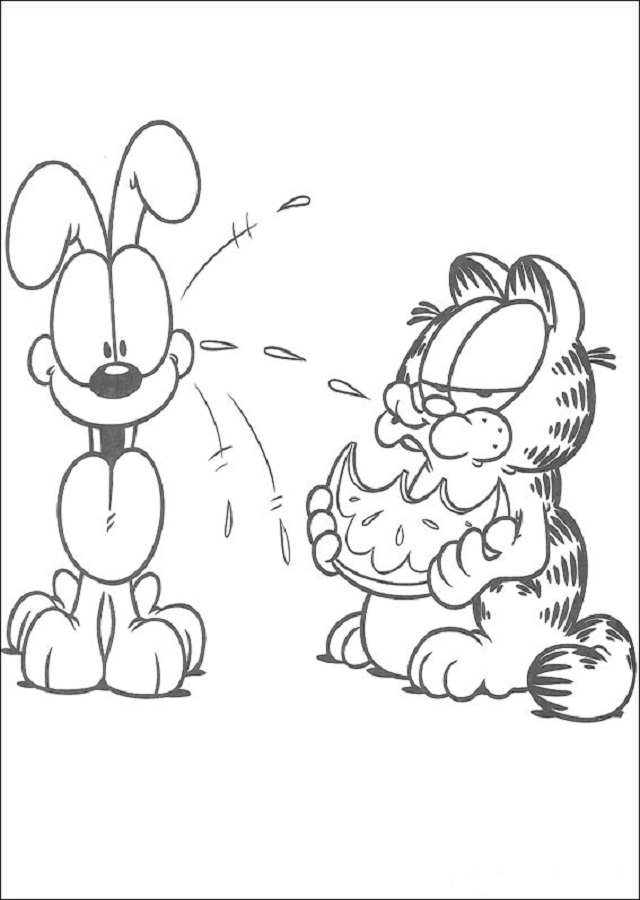 Dibujos De Garfield Para Colorear Dibujos Para Colorear