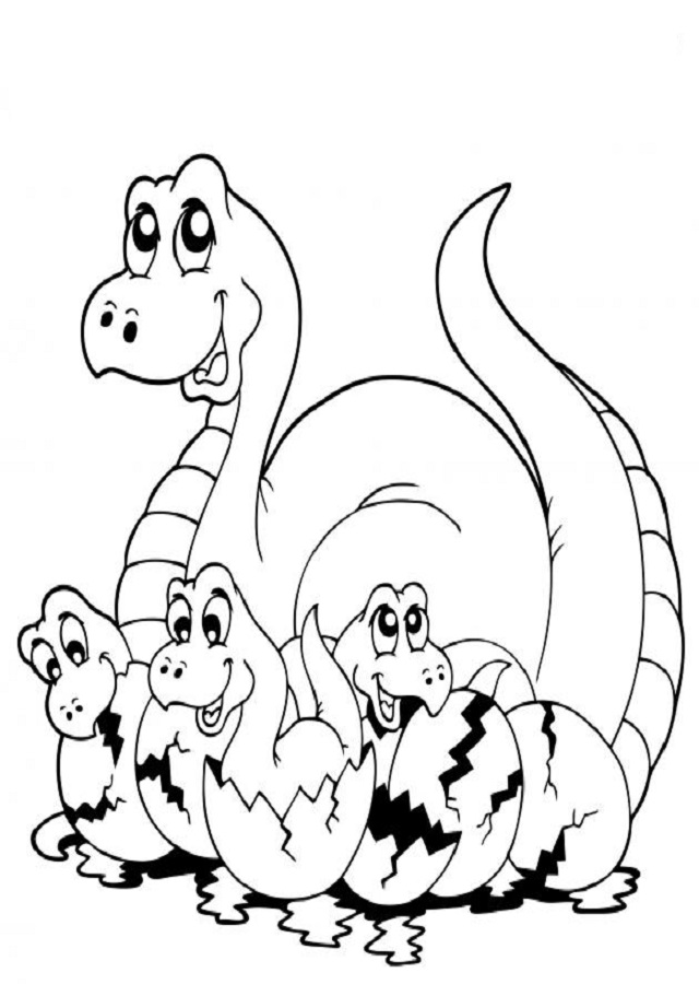 💠 dibujos dinosaurios para colorear 