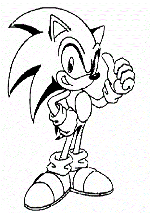 ???? Dibujos para colorear Sonic 