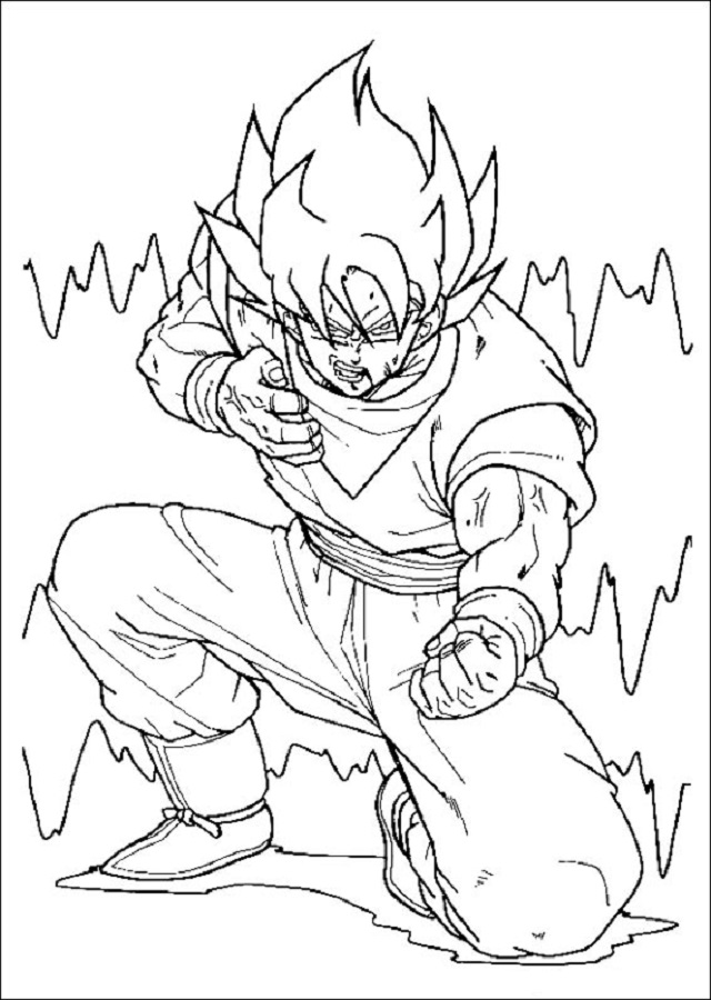 Dibujos Para Colorear Goku Imagesacolorierwebsite