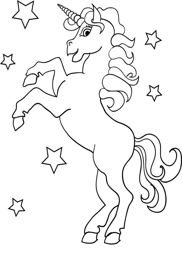 💠 Dibujos para colorear Unicornio 