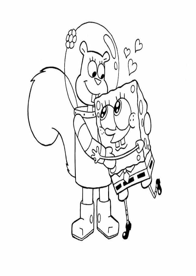 Dibujo Para Colorear Bob Esponja